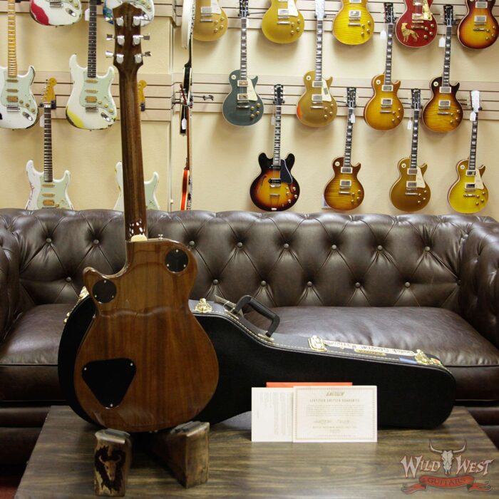 Gretsch G6228FM Players Edition Jet V-Stoptail Flame Maple Ebony Fingerboard Bourbon Stain - Image 7