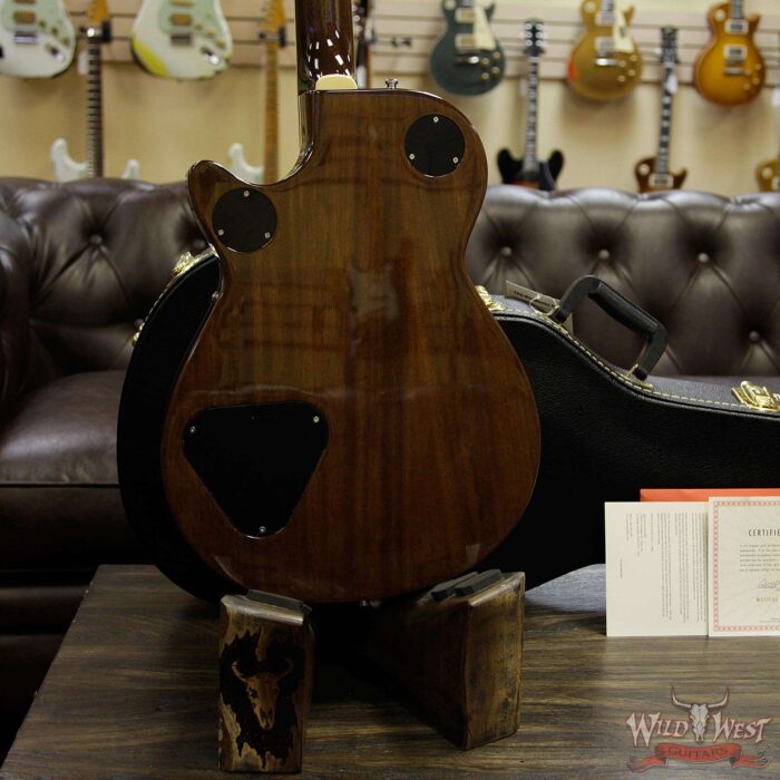 Gretsch G6228FM Players Edition Jet V-Stoptail Flame Maple Ebony Fingerboard Bourbon Stain - Image 9