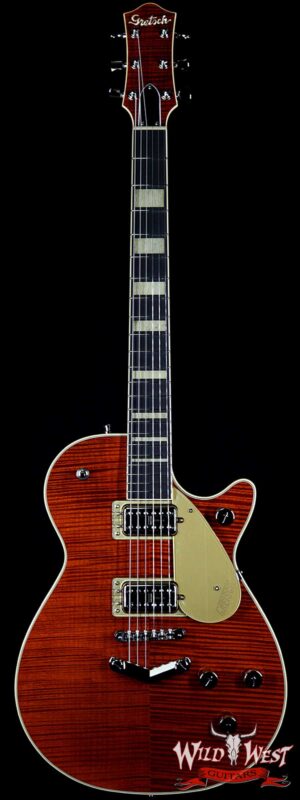 Gretsch G6228FM Players Edition Jet V-Stoptail Flame Maple Ebony Fingerboard Bourbon Stain
