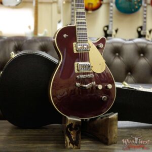 Gretsch G6228 Player Edition Jet Broad’Tro BT65 Pickups V-Stopstail Rosewood Board Dark Cherry Metallic - Image 13