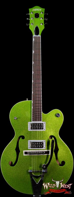 Gretsch G6120-HR Brian Setzer Signature Hot Rod Hollow Body w/ Bigsby Rosewood Fingerboard Extreme Coolant Green Sparkle