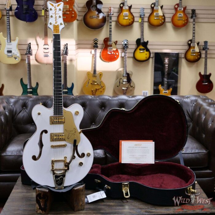 Gretsch G6636T Player Edition Falcon Hollow Body with Center Block and Bigsby Filtertron Pickups White - Image 5