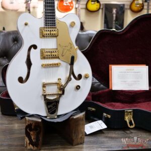 Gretsch G6636T Player Edition Falcon Hollow Body with Center Block and Bigsby Filtertron Pickups White - Image 7