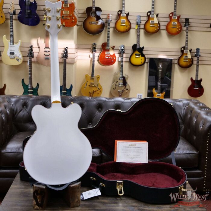 Gretsch G6636T Player Edition Falcon Hollow Body with Center Block and Bigsby Filtertron Pickups White - Image 8