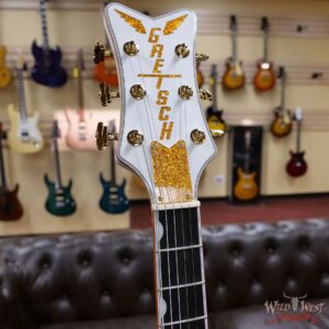 Gretsch G6636T Player Edition Falcon Hollow Body with Center Block and Bigsby Filtertron Pickups White - Image 6