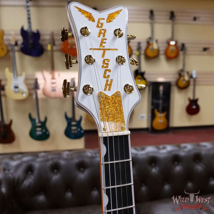 Gretsch G6636T Player Edition Falcon Hollow Body with Center Block and Bigsby Filtertron Pickups White - Image 6