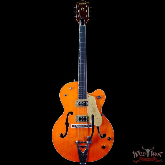 Gretsch G6120T-59 Vintage Select Edition ‘59 Chet Atkins Hollow Body with Bigsby Vintage Orange Stain Lacquer - Image 3