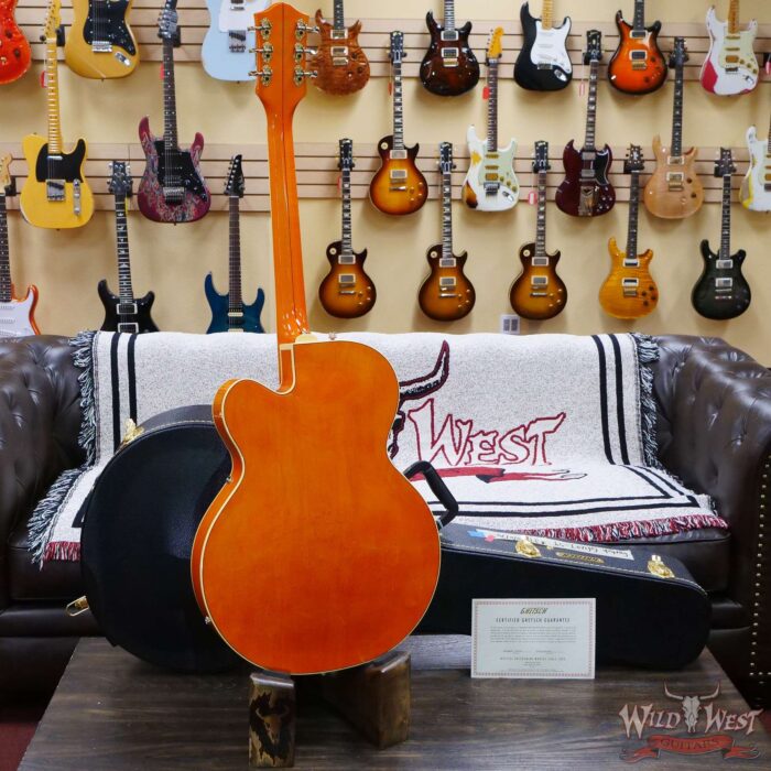 Gretsch G6120T-59 Vintage Select Edition ‘59 Chet Atkins Hollow Body with Bigsby Vintage Orange Stain Lacquer - Image 9