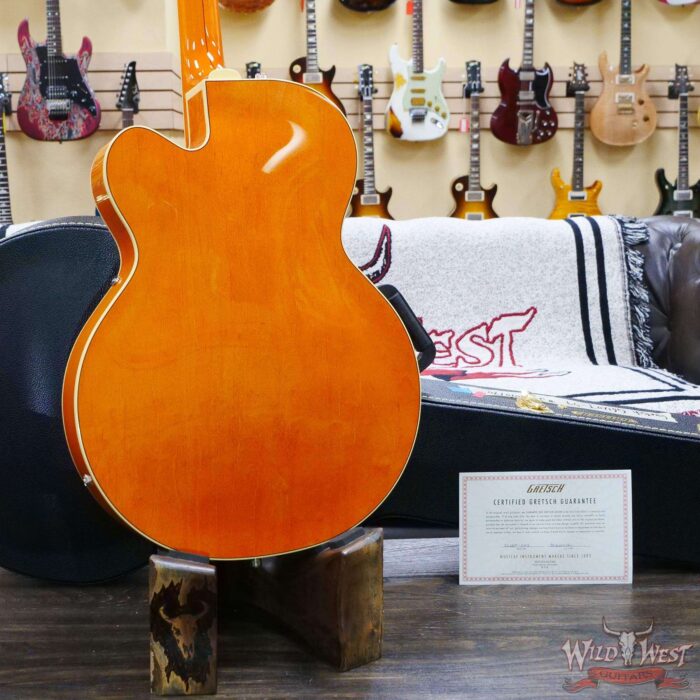 Gretsch G6120T-59 Vintage Select Edition ‘59 Chet Atkins Hollow Body with Bigsby Vintage Orange Stain Lacquer - Image 11