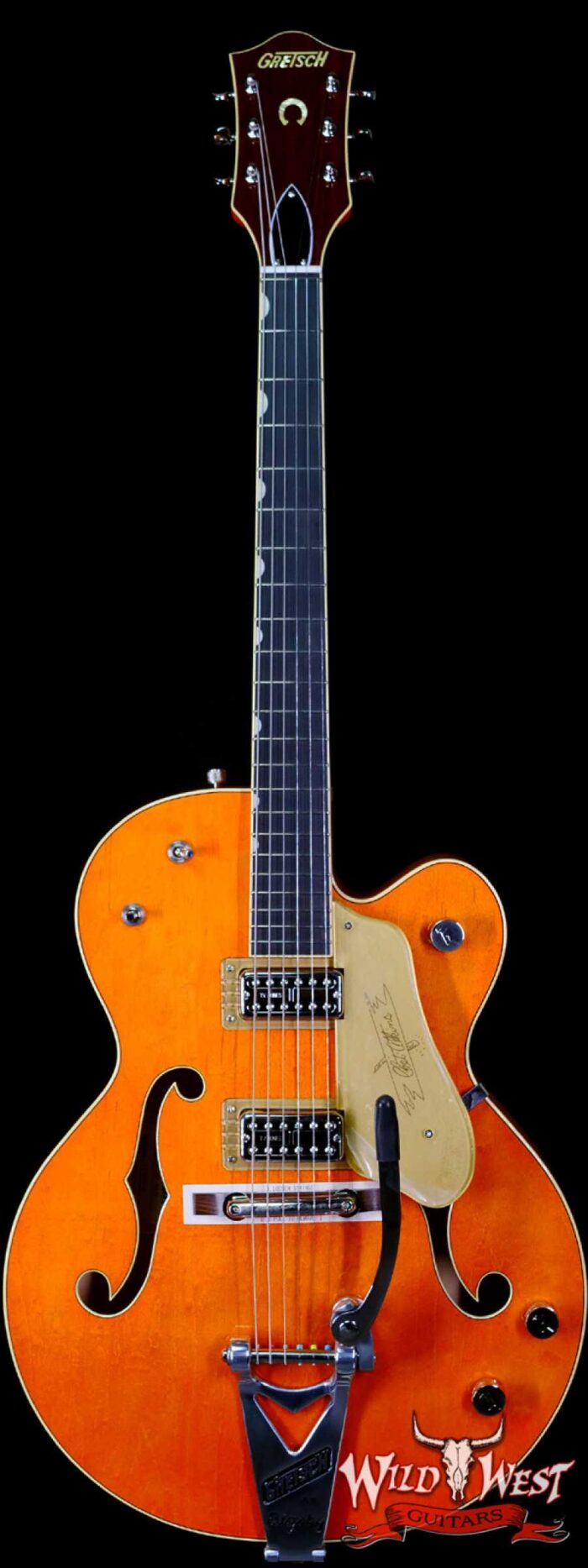Gretsch G6120T-59 Vintage Select Edition ‘59 Chet Atkins Hollow Body with Bigsby Vintage Orange Stain Lacquer - Image 1