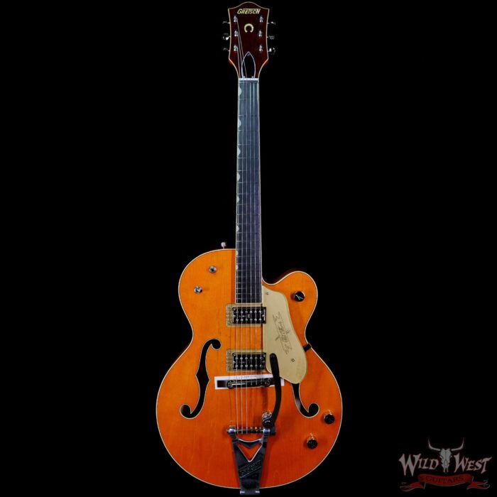 Gretsch G6120T-59 Vintage Select Edition ‘59 Chet Atkins Hollow Body with Bigsby Vintage Orange Stain Lacquer - Image 3