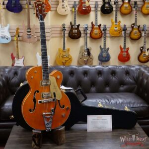 Gretsch G6120T-59 Vintage Select Edition ‘59 Chet Atkins Hollow Body with Bigsby Vintage Orange Stain Lacquer - Image 5