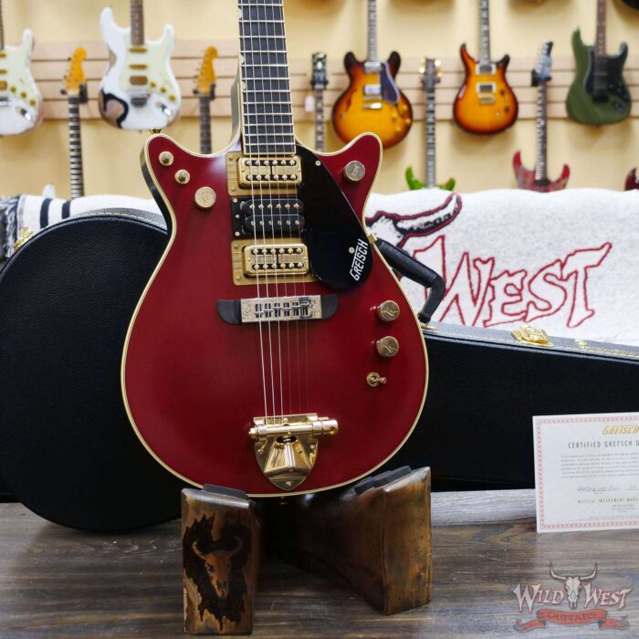 Gretsch G6131-MY-RB Limited Edition Malcolm Young Signature Jet Ebony Fingerboard Vintage Firebird Red - Image 7