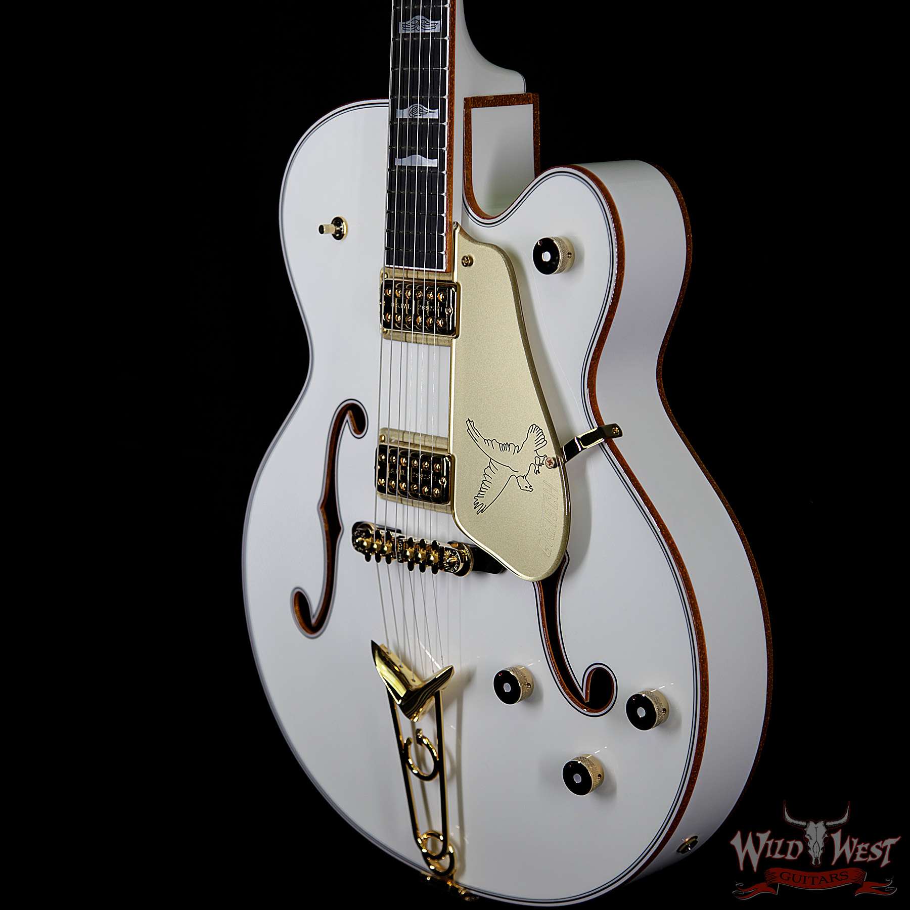 gretsch-mbss-g6136cs-whitefalcon-nos-uc18071674-br__wwg.jpg Gretsch USA Custom Shop Stephen Stern Masterbuilt White Falcon G6136-CS FilterTron HH Hollowbody w/ Cadillac Tailpiece - Image 2