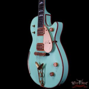 Gretsch USA Custom Shop Stephen Stern Masterbuilt G6134-CS Penguin Cadillac G Tailpiece Relic Surf Green - Image 2