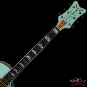 Gretsch USA Custom Shop Stephen Stern Masterbuilt G6134-CS Penguin Cadillac G Tailpiece Relic Surf Green - Image 4