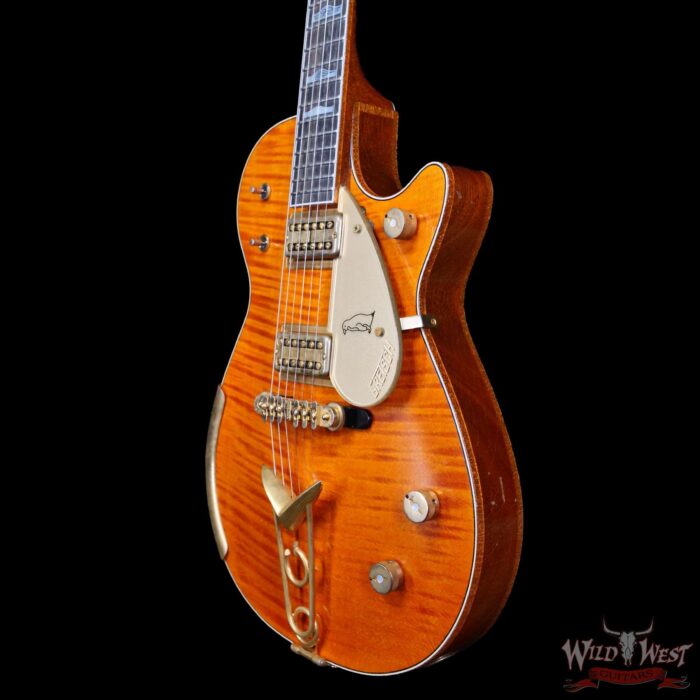 Gretsch Custom Shop Chad Henrichsen Masterbuilt 1959 59’ Penguin Relic Orange 8.75lbs - Image 2