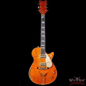 Gretsch Custom Shop Chad Henrichsen Masterbuilt 1959 59’ Penguin Relic Orange 8.75lbs - Image 3