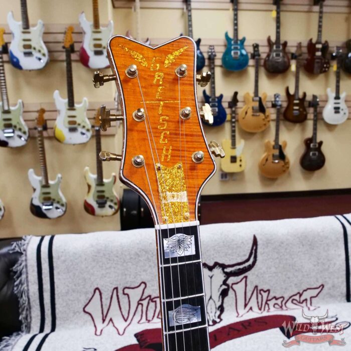 Gretsch Custom Shop Chad Henrichsen Masterbuilt 1959 59’ Penguin Relic Orange 8.75lbs - Image 7