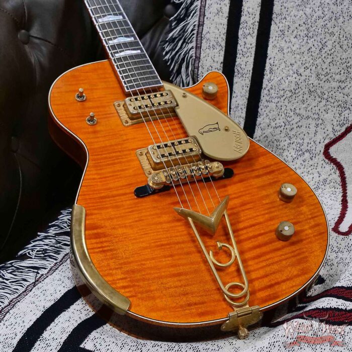 Gretsch Custom Shop Chad Henrichsen Masterbuilt 1959 59’ Penguin Relic Orange 8.75lbs - Image 8