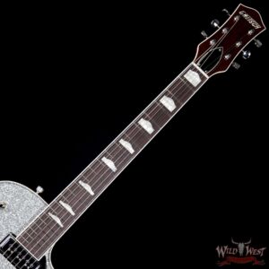 2018 Gretsch Custom Shop USA Masterbuilt Stephen Stern G6129CS 1957 Sparkle Duo Jet NOS Silver Sparkle - Image 8