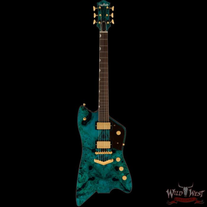 Gretsch Custom Shop Gonzalo Madrigal Masterbuilt G6199 Billy-Bo Buckeye Burl Top Brazilian Rosewood Fingerboard NOS Trans Blue One-of-a-Kind (US Only / No International Shipping) - Image 3