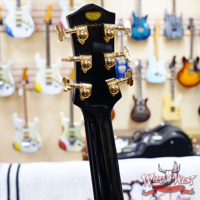 Gretsch Custom Shop Gonzalo Madrigal Masterbuilt G6199 Billy-Bo Buckeye Burl Top Brazilian Rosewood Fingerboard NOS Trans Blue One-of-a-Kind (US Only / No International Shipping) - Image 9