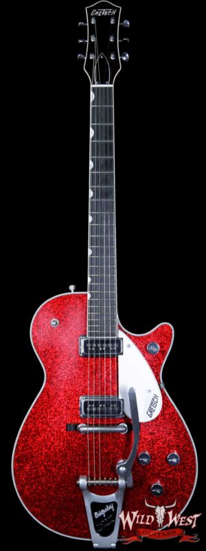 Gretsch Custom Shop USA G6129CS Masterbuilt 1958 Sparkle Jet Relic with Bigsby Red Sparkle by Stephen Stern