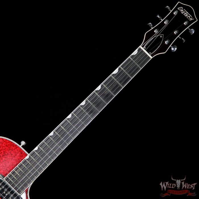 Gretsch Custom Shop USA G6129CS Masterbuilt 1958 Sparkle Jet Relic with Bigsby Red Sparkle by Stephen Stern - Image 8