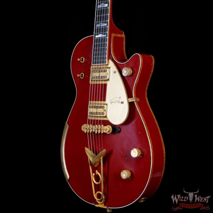 Gretsch USA Custom Shop Stephen Stern Masterbuilt G6134CS Penguin Relic with Cadillac G Tailpiece Firebird Red - Image 2