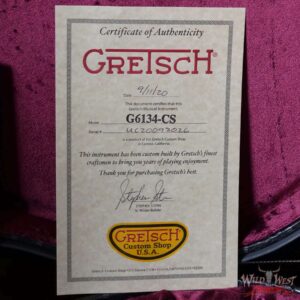 Gretsch USA Custom Shop Stephen Stern Masterbuilt G6134CS Penguin Relic with Cadillac G Tailpiece Firebird Red - Image 17