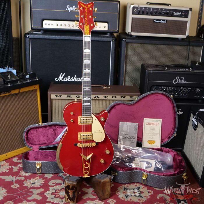 Gretsch USA Custom Shop Stephen Stern Masterbuilt G6134CS Penguin Relic with Cadillac G Tailpiece Firebird Red - Image 6