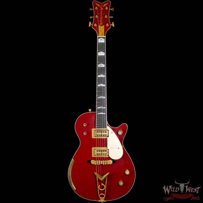 Gretsch USA Custom Shop Stephen Stern Masterbuilt G6134CS Penguin Relic with Cadillac G Tailpiece Firebird Red - Image 3