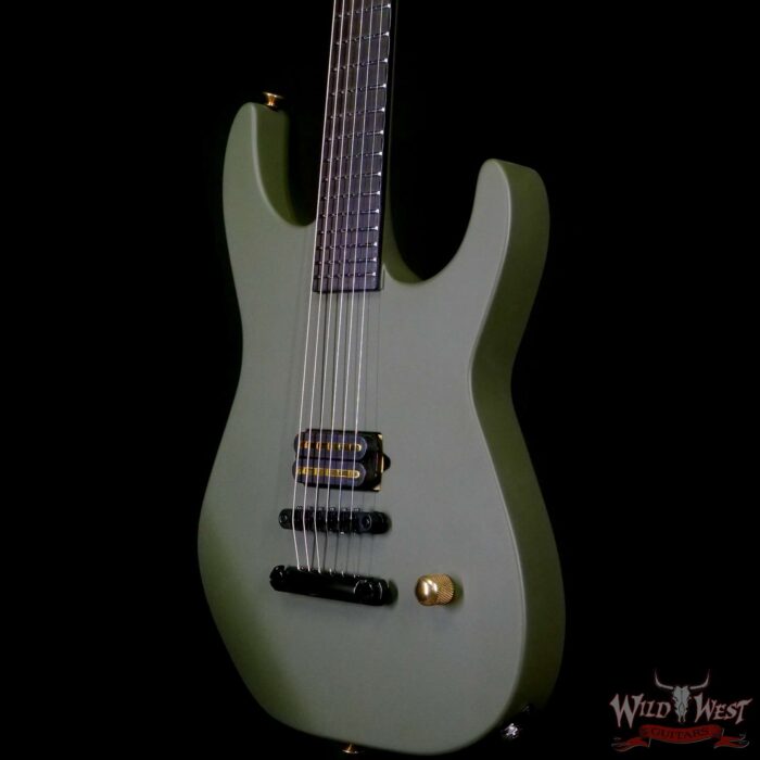 Jackson USA Custom Shop SL1H Soloist Hardtail Tune-O-Matic Bridge Olive Drab Green - Image 2