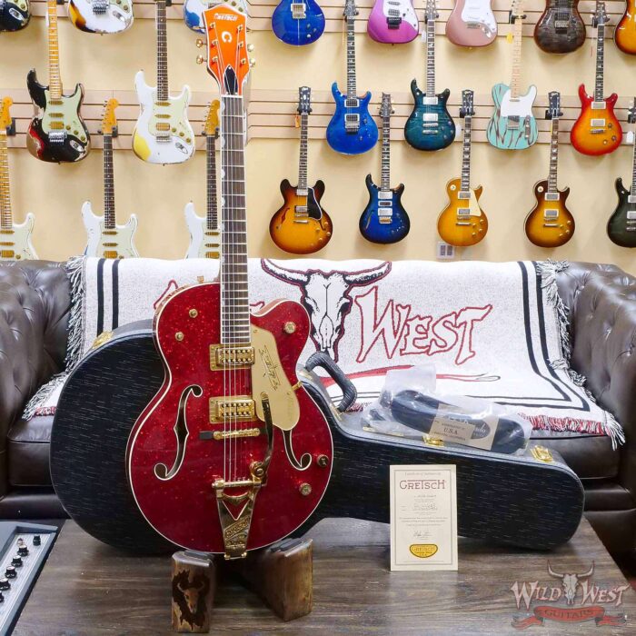 2023 Summer Event Gretsch Custom Shop Stephen Stern Masterbuilt G6120-61 Nashville NOS Red Glass Glitter - Image 7