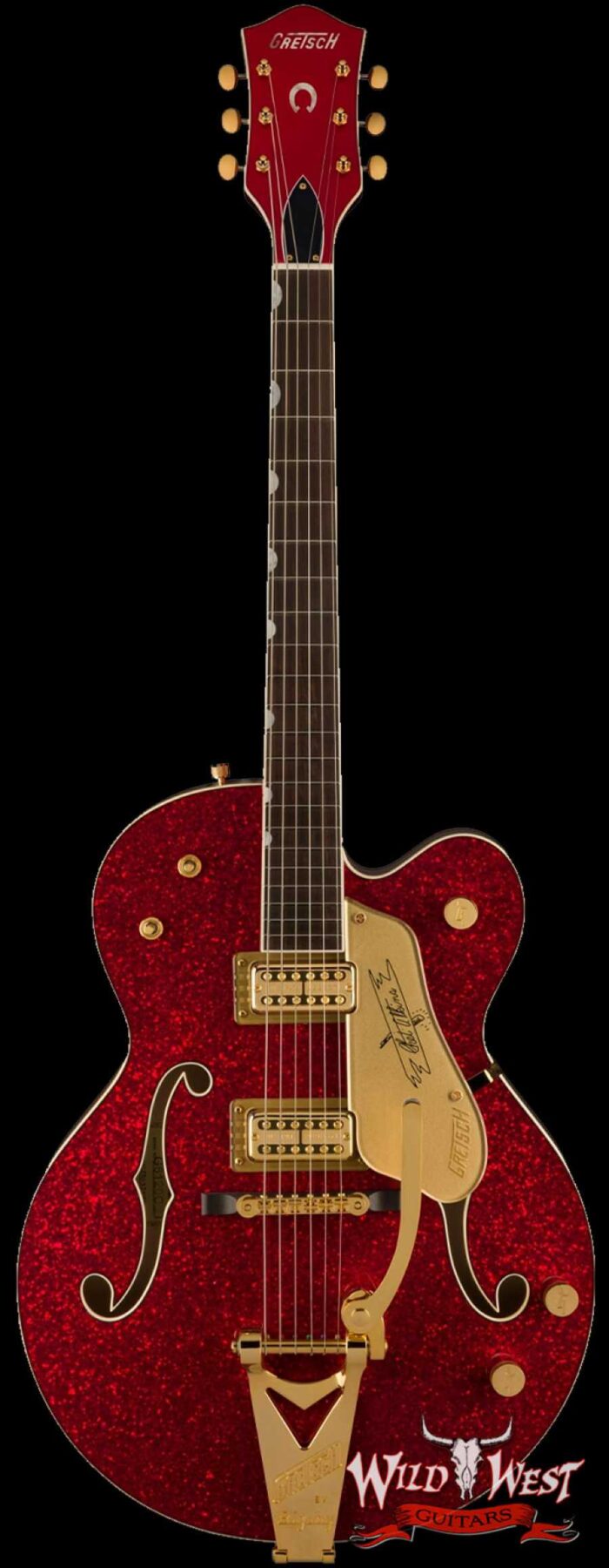 2023 Summer Event Gretsch Custom Shop Stephen Stern Masterbuilt G6120-61 Nashville NOS Red Glass Glitter - Image 1