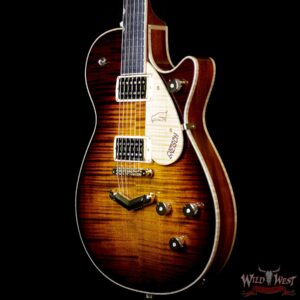 Gretsch USA Custom Shop Masterbuilt Gonzalo Madrigal G6134 ‘59 Penguin Flame Maple Top Tiger Eye Stain - Image 2
