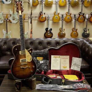 Gretsch USA Custom Shop Masterbuilt Gonzalo Madrigal G6134 ‘59 Penguin Flame Maple Top Tiger Eye Stain - Image 11