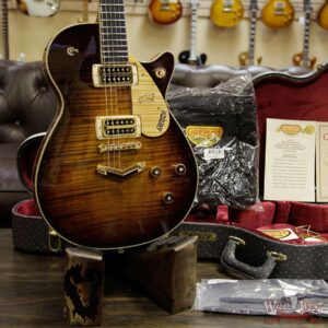Gretsch USA Custom Shop Masterbuilt Gonzalo Madrigal G6134 ‘59 Penguin Flame Maple Top Tiger Eye Stain - Image 12