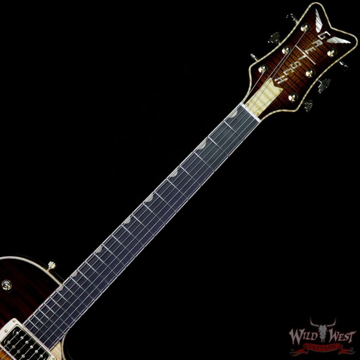 Gretsch USA Custom Shop Masterbuilt Gonzalo Madrigal G6134 ‘59 Penguin Flame Maple Top Tiger Eye Stain - Image 8