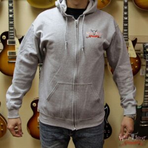 Wild West Guitars 20th Anniversary Zip Hoodie Black/Gray/Navy Blue - Image 5