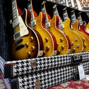 G&G Quality Case Wild West Guitar 7 Guitar Case Stand Houndstooth with Black Interior - Image 2
