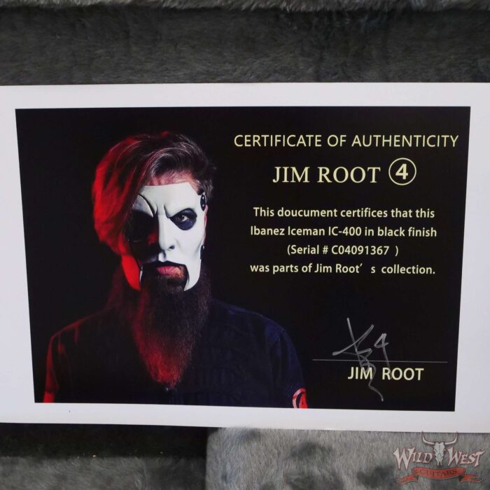 Jim Root Collection Ibanez Iceman IC400 Black - Image 11