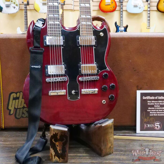 2001 Gibson EDS-1275 Doubleneck Electric Guitar Owned and Signed by John 5 - Image 6