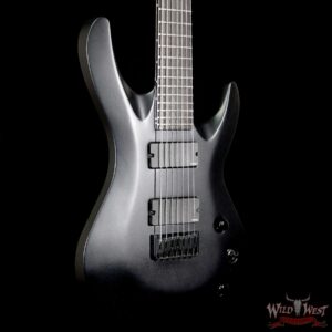 Jackson USA Select B7 EMG Deluxe Neck-Thru HH 7-String Baritone Satin Black - Image 4