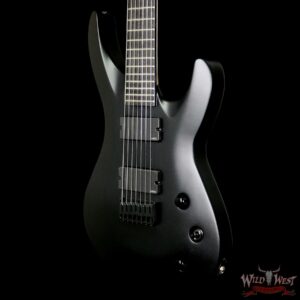 Jackson USA Select B7 EMG Deluxe Neck-Thru HH 7-String Baritone Satin Black - Image 2