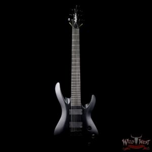 Jackson USA Select B7 EMG Deluxe Neck-Thru HH 7-String Baritone Satin Black - Image 5
