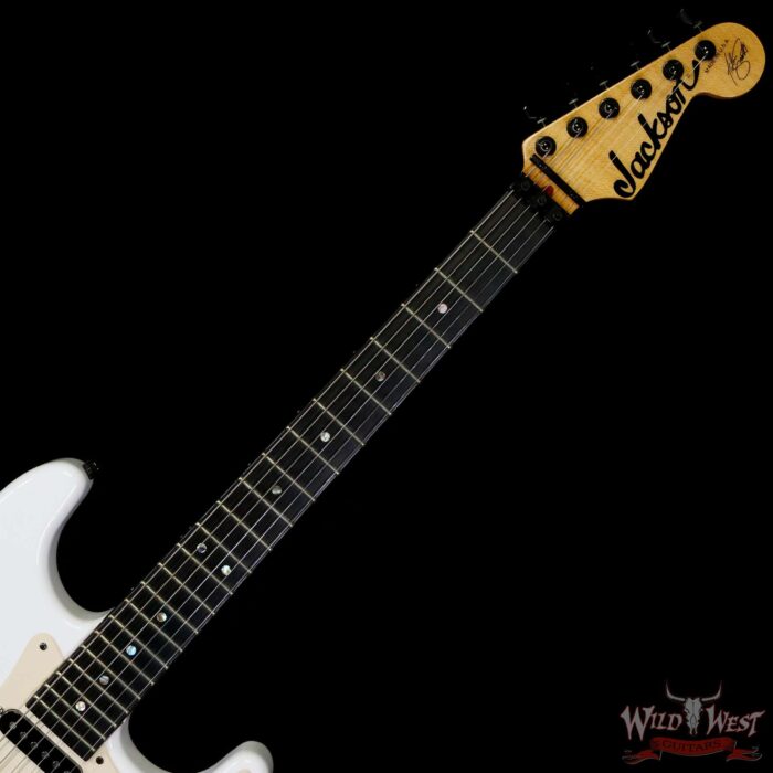 Jackson USA Signature Adrian Smith San Dimas Ebony Fingerboard Snow White Owned by Misha Mansoor (Periphery) - Image 4