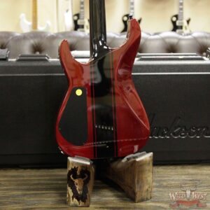 Summer Event #707 Jackson Custom Shop Soloist HSS Hardtail Trans Red w/ Comp Stripes Painted by Travis Shannon - Image 12