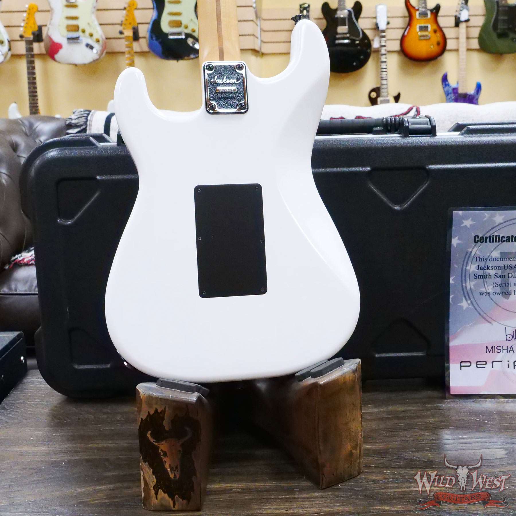 jackson-d6__wwg.jpg Jackson USA Signature Adrian Smith San Dimas Ebony Fingerboard Snow White Owned by Misha Mansoor (Periphery) - Image 11